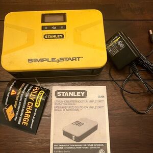 Stanley Yellow Car Safety Light Battery Booster